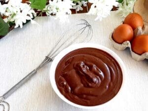 crema pasticcera al cacao low carb, keto, paleo, fit e senza glutine